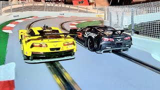 Comparing setting up and track testing the new Scaleauto Callaway Corvette with the C7R [upl. by Asek]