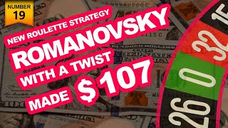 ROMANOVSKY ROULETTE STRATEGY WITH A TWIST  Bet With MO [upl. by Ylrebma148]