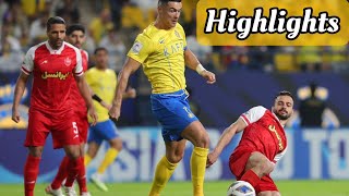 Al nassr Vs persepolis today highlights match  Cristiano Ronaldo injury 🤕 AFC Champions League [upl. by Schrader]