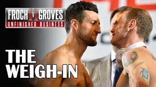 Froch v Groves II  The WeighIn [upl. by Schafer634]