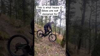 The Kind Of Riding EMTBs Are Bad At  Tough Switchback Corner  shorts mtb ebike [upl. by Duarte]