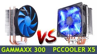 Deepcool gammaxx 300 vs pccooler x5 КАКОЙ КУПИТЬ КУЛЕР [upl. by Akcinahs]