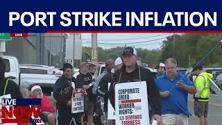 Port strike 2024 Massive inflation looms without deal  LiveNOW from FOX [upl. by Nodroj614]