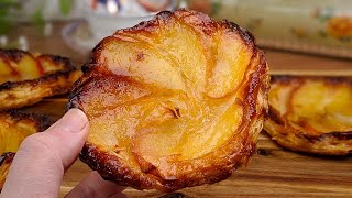 Tarte tatin individuelles  sans moule  Recette rapide aux pommes [upl. by Willdon]