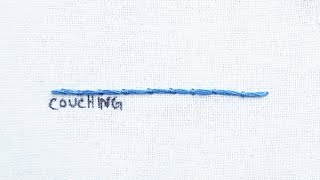 How to do the Couching Stitch [upl. by Abocaj458]