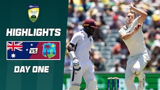 Australia v West Indies 202324  First Test  Day 1 [upl. by Annodahs]