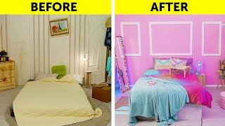 AWESOME HOME ORGANIZING AND DECORATING HACKS  DIY Ideas For Your Bedroom 🛏 [upl. by Atse393]