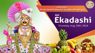 Aja Ekadashi Mahapuja  Vadtal Dham  Swaminarayan Mandir Wheeling [upl. by Meihar]