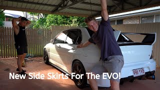 Installing Side Skirts On The EVO 8 [upl. by Egidio]