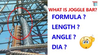 What is Joggle in Column Bar How to Find Angle Formula Dia and Length In Joggle Bar [upl. by Novia797]