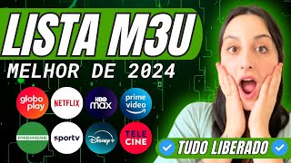 🟢LISTA IPTV MAIS COMPLETA ✅NUNCA TRAVOU✅ LISTA M3U SEM TUDO LIBERADO MELHOR LISTA M3U DO MERCADO [upl. by Alya]