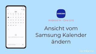 Ansicht vom Samsung Kalender ändern  Samsung Android 14  One UI 6 [upl. by Cindie]