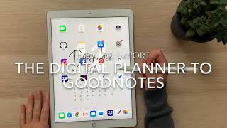 How to Import The Digital Planner to Goodnotes 5 [upl. by Reiss803]