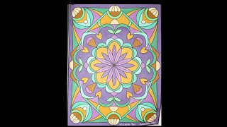 Sarah Renae Clark Color Cube Coloring Mandalas  Part 1 [upl. by Ayalahs]