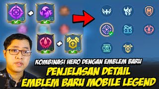 FULL PENJELASAN DETAIL EMBLEM BARU MOBILE LEGENDS❗KOMBINASI HERO ML DENGAN EMBLEM REVAMP MLBB [upl. by Arret]