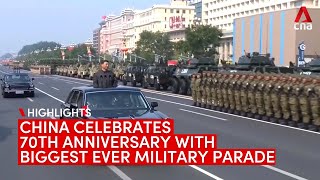 Highlights China celebrates 70th anniversary with biggest ever military parade [upl. by Enael]