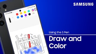 Draw and color with your S Pen on Samsung Notes or PENUP Apps  Samsung US [upl. by Chaille248]