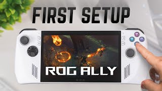 How To Setup The ROG Ally For Gaming [upl. by Luoar91]