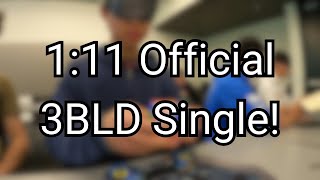 111 Official 3x3 Blindfolded Single [upl. by Barbur]