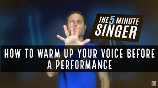 How to Warm Up Your Voice Before A Performance [upl. by Noeht]