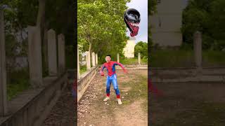 Spiderman vs Chainsaw Man  Spiderman turns into a giant 3D character The end of the bad guy shorts [upl. by Zsazsa564]