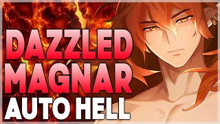 FIRE ADVENT AUTO HELL MODE DAZZLED MAGNAR  Epic Seven [upl. by Arenahs10]