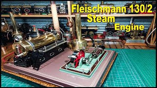 Model Steam Engine or also called a Toy Steam Engine Fleischmann 1302 operating on Live Steam [upl. by Ynnavoj]