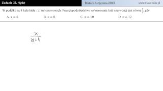 Zadanie 22  matura próbna 4 styczeń 2013 [upl. by Tur326]