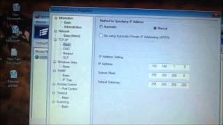 How to Configure Network Printer Manual IP Setting [upl. by Ahsital883]