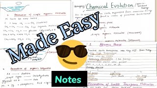 Chemical Evolution  Oparin Haldane Theory Notes 😎😎 [upl. by Jeconiah]