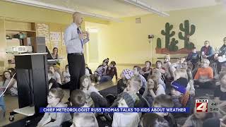 Chief Meteorologist Russ Thomas Visits Cathedral School in Crookston MN [upl. by Okoyk]