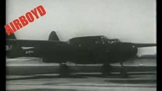 Flying The P61 Series Airplane 1944 [upl. by Essined]