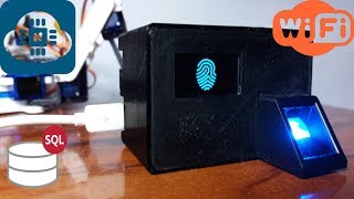 Biometric attendance system using fingerprint scanner and NodeMCU with a database amp 3D printed case [upl. by Gish132]