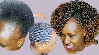 Hair transformation How to archive it  Side cornrows with weave Beginners friendly JOYCEARTSp2p [upl. by Akeme18]