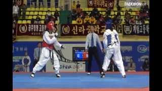 7th Korea Open Taekwondo Championships Female SEMIFinal Senior 1 49kg Mora vs Bates [upl. by Bores]