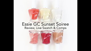 Essie Gel Couture Sunset Soiree Review Live Swatch and Comparisons [upl. by Meras]