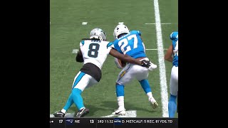 JK Dobbins rushes for a 14yard Gain vs Carolina Panthers [upl. by Lourie]