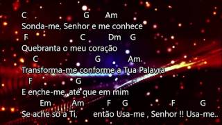 Sonda me  Aline Barros  Cifra e Letra [upl. by Luella682]