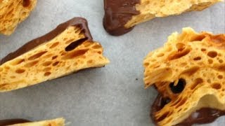 HOW TO MAKE HONEYCOMB SEAFOAM candy recipe by How To Cook That Ann Reardon [upl. by Yrekcaz]