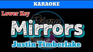 Mirrors by Justin Timberlake Karaoke  Lower Key [upl. by Ralfston]