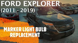 Ford Explorer  SIDE MARKER LIGHT BULB REPLACEMENT  REMOVAL 2011  2019 [upl. by Ahsiam719]