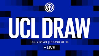 LIVE STREAMING  202324 CHAMPIONS LEAGUE DRAW  ROUND OF 16 🔮⚫️🔵 [upl. by Litha3]