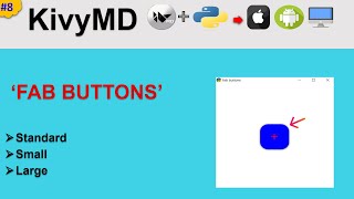 KivyMD Fab Buttons Fab Butonları Python MobileDesktop App [upl. by Rayburn868]