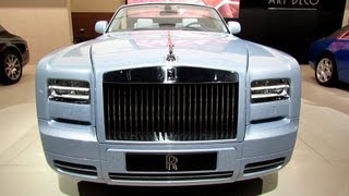 2013 RollsRoyce Phantom Drophead Coupe  Exterior and Interior Walkaround  2012 Paris Auto Show [upl. by Zilef425]