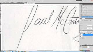 Photoshop tutorial  Digitaliza tu firma español [upl. by Ggerc]