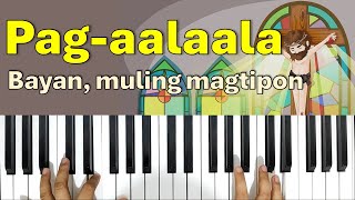 Pagaalaala Bayan muling magtipon  Piano Chords Notes Lyrics [upl. by Anirdnaxela]