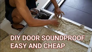 Very easy How to make Diy Soundproof room door studio karaoke home theatre [upl. by Nele]