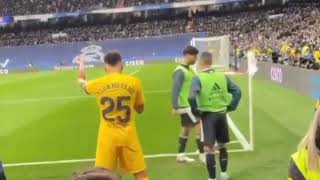 Aubameyang celebration vs real madrid  Rare clip [upl. by Econah]