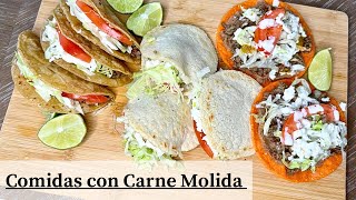 Comidas con Carne Molida  Comida Fácil y Rápida con Carne Molida  Receta Economica y Sabrosa [upl. by Doro]