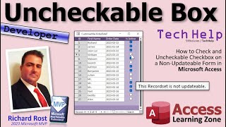 How to Check an Uncheckable Checkbox on a NonUpdateable Form in Microsoft Access [upl. by Kotick]